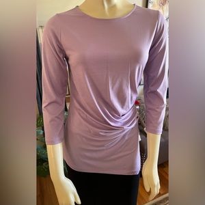 The Limited Lilac Quarter Length Sleeve Top / Blouse/ Tunic